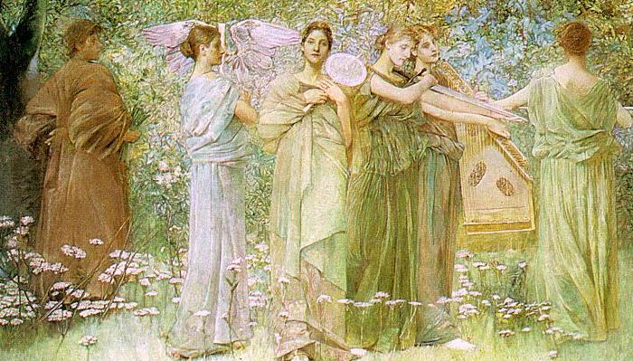 Thomas Wilmer Dewing The Days Germany oil painting art